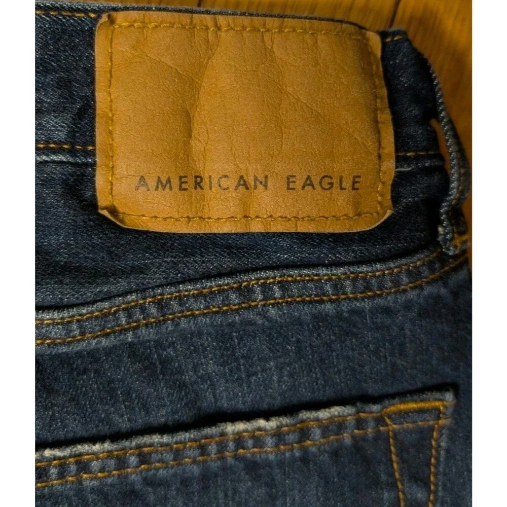 American Eagle Original Bootcut Jeans Mens 34x32 Dark Wash 100% Cotton Denim